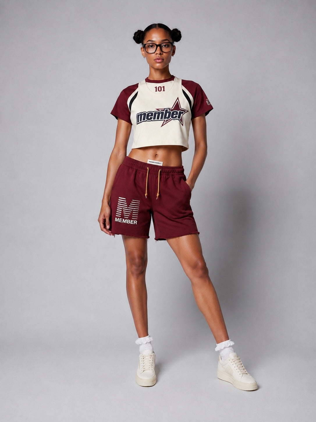 Women’s Collective Member Cropped Jersey Tee / Shorts Set