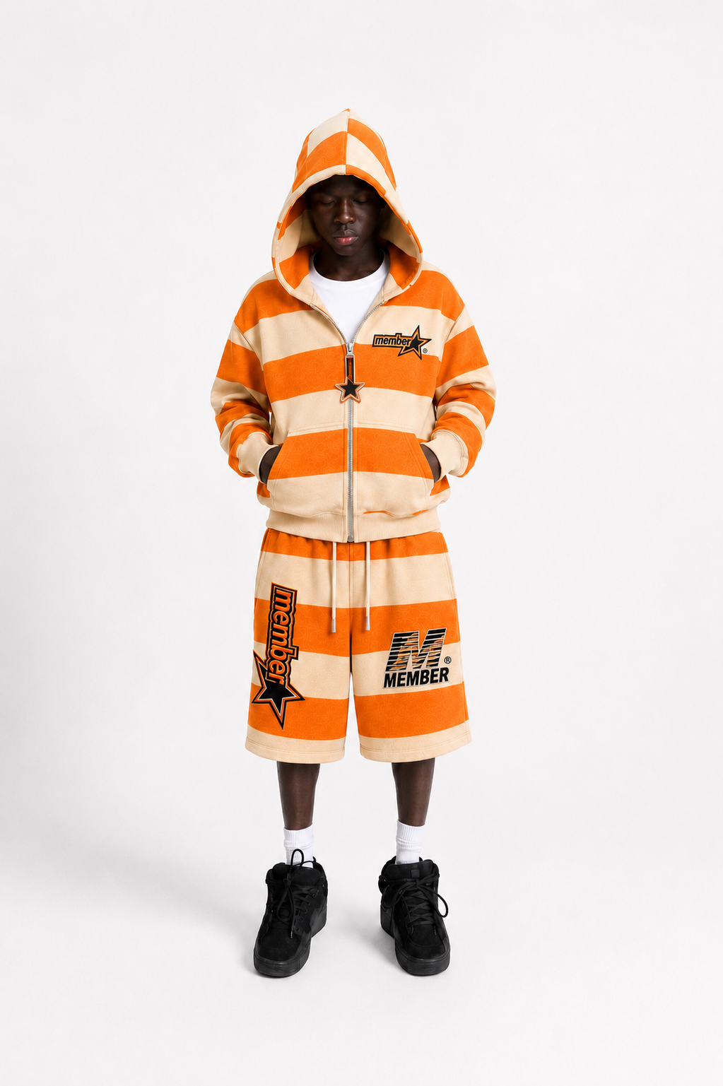 Collective Member Cellblock Jorts | Zip - Hoodie Set