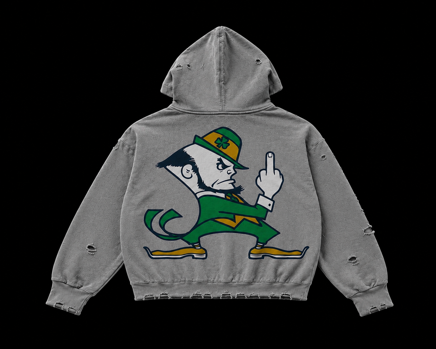 Fuck Your Brand University Cropped Women’s Zip-Up Hoodie