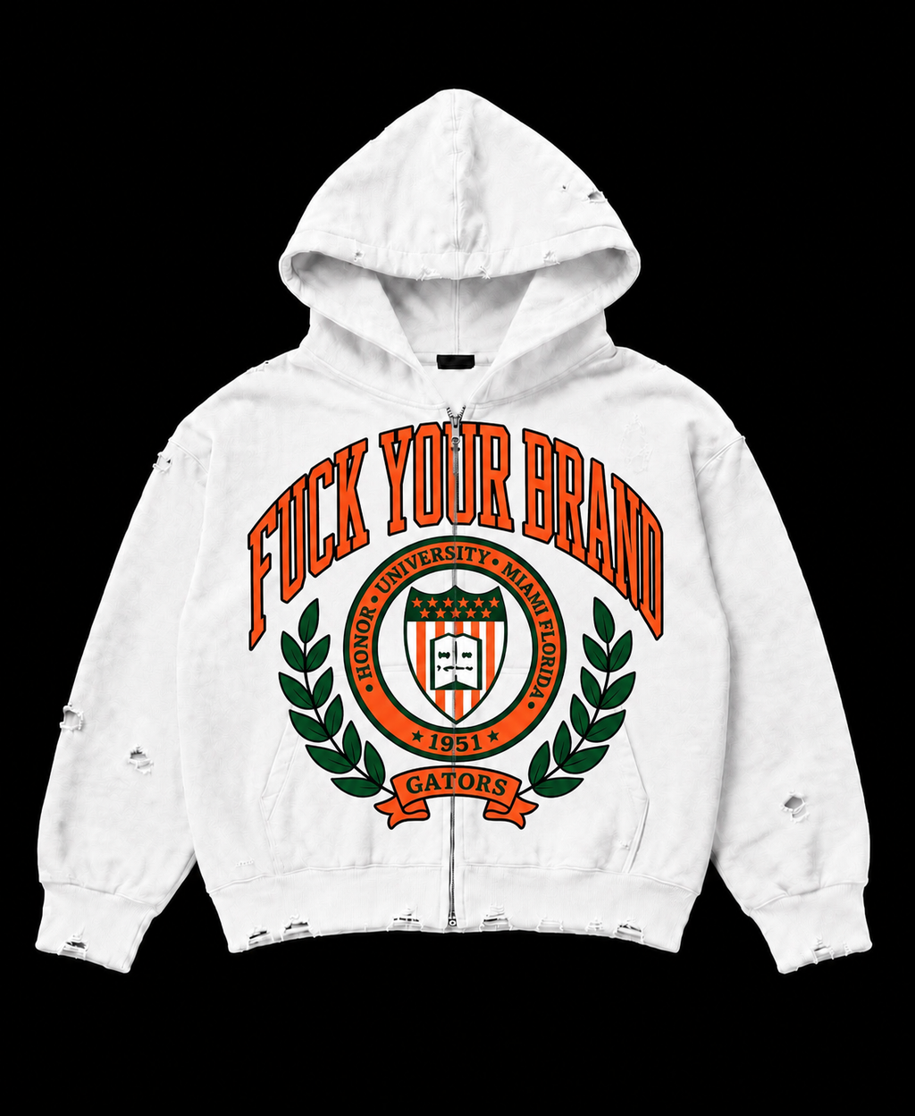 Fuck Your Brand MIA Zip-Up Hoodie