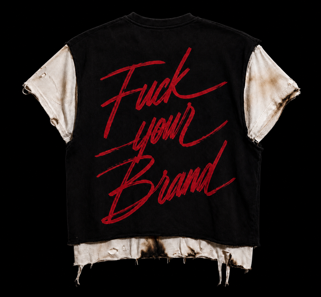 Fuck Your Brand Distressed Tee
